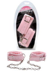 grrl toyz Pink Plush Ankle Cuffs