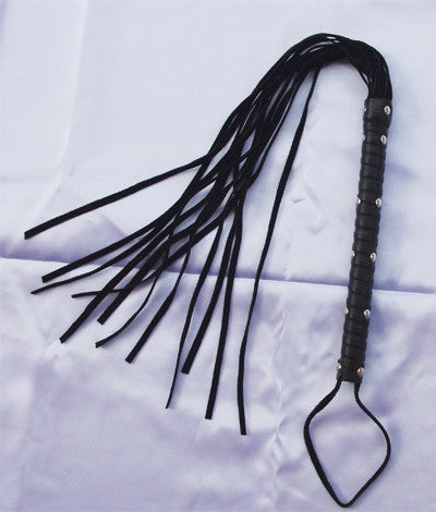 Leather Whip - Black
