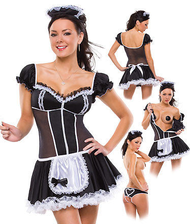 Deluxe Lace Maid Costume
