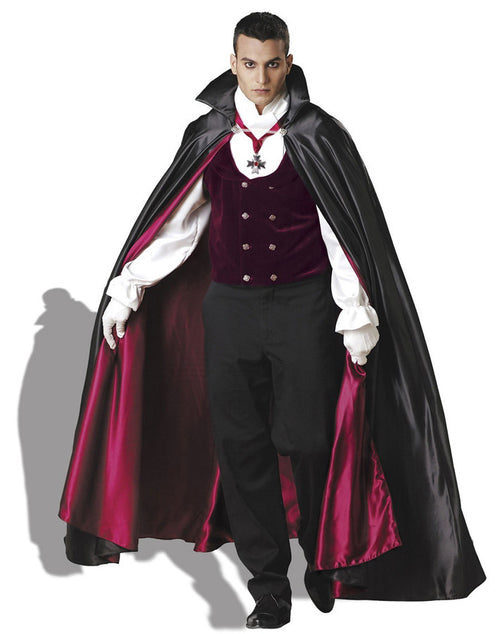 Deluxe Vampire Costume - Black, White, Red