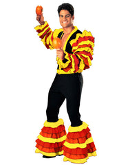 Deluxe Calypso Man Costume - Black, Red, Yellow