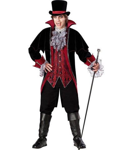 Deluxe Swashbuckler Pirate Costume - Black, Whlte, Red