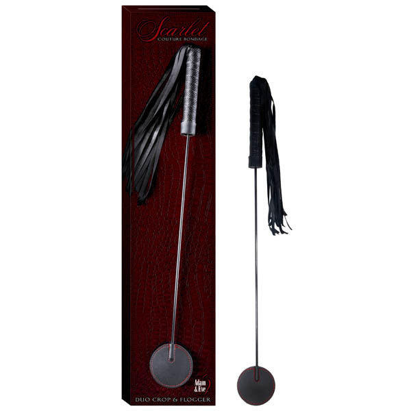 SCARLET COUTURE DUO CROP & FLOGGER