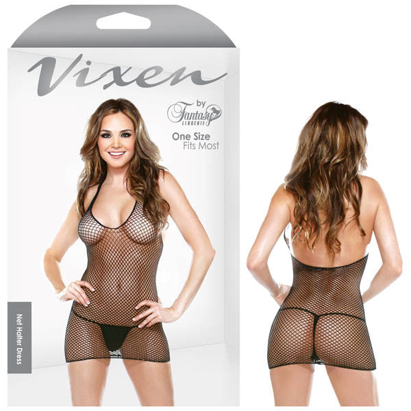 Vixen Net Halter Dress