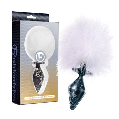 FASHIONISTAS BLACK GLASS BUNNY TAIL