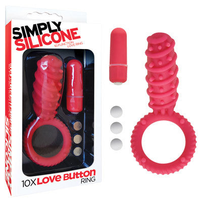 SIMPLY SILICONE - 10X LOVE BUTTON RING