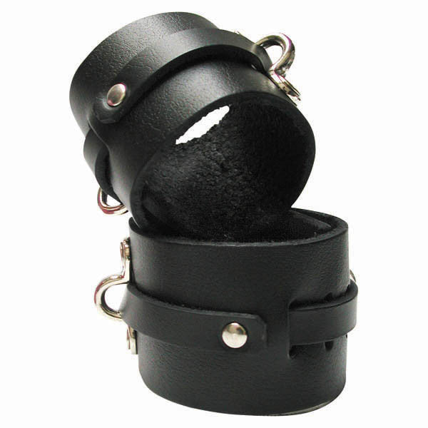 KINKLAB BONDAGE BASICS LEATHER WRIST CUFFS