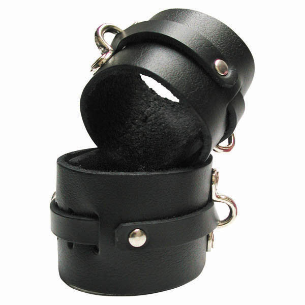 KINKLAB BONDAGE BASICS LEATHER ANKLE CUFFS