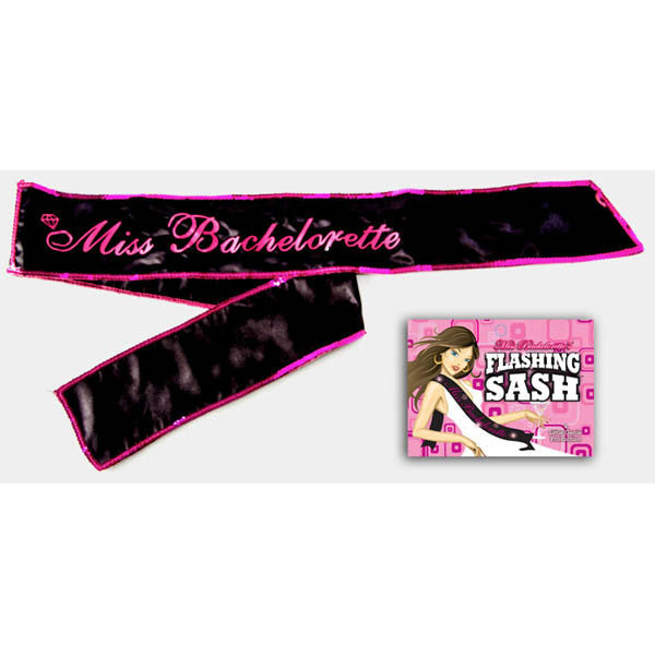 MISS BACHELORETTE FLASHING SASH