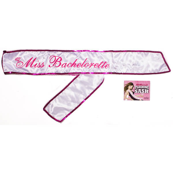 MISS BACHELORETTE FLASHING SASH