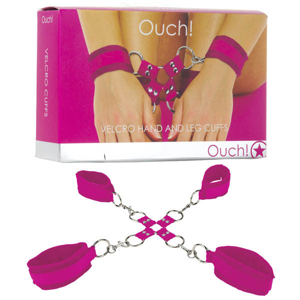 OUCH VELCRO HAND AND LEG CUFFS
