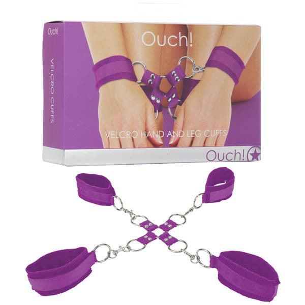 OUCH VELCRO HAND AND LEG CUFFS
