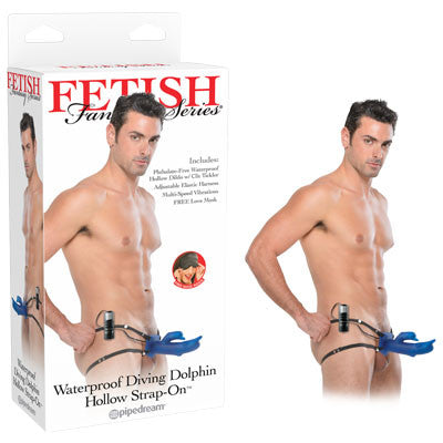 FETISH FANTASY SERIES WATERPROOF DIVING DOLPHIN HOLLOW STRAP-ON