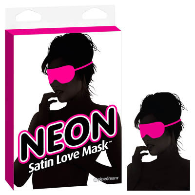 NEON SATIN LOVE MASK