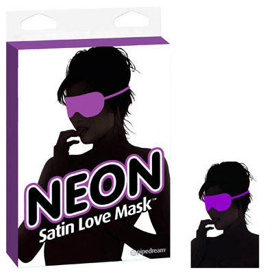 NEON SATIN LOVE MASK