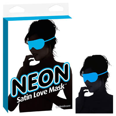 NEON SATIN LOVE MASK