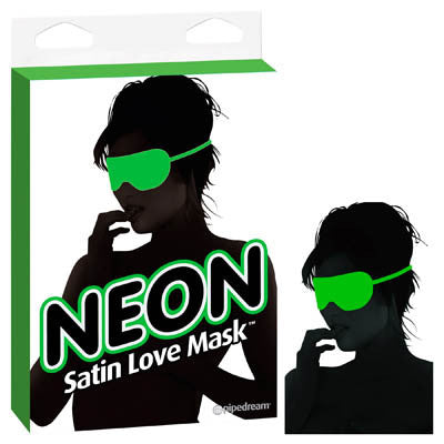 NEON SATIN LOVE MASK