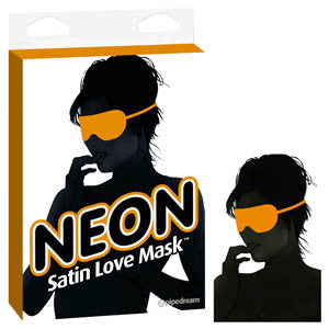 NEON SATIN LOVE MASK