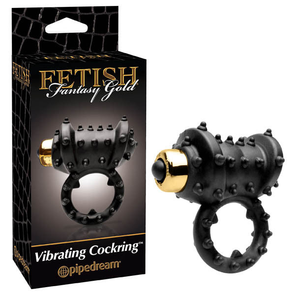 FETISH FANTASY GOLD VIBRATING COCK RING