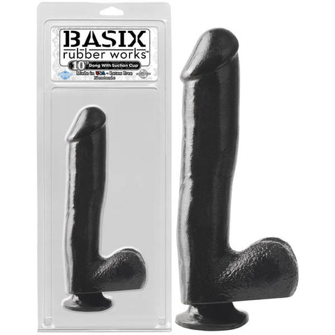Basix Rubber Works 18'' Ribbed Double Dong