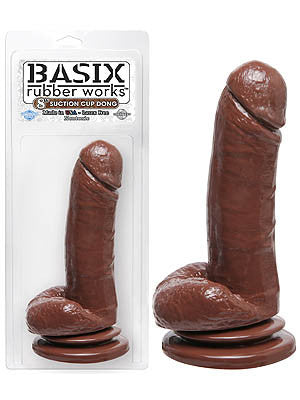 Basix Rubber Works 8'' Dong with Suction Cup