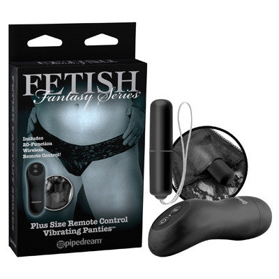 FETISH FANTASY SERIES LIMITED EDITION PLUS SIZE REMOTE CONTROL VIBRATING PANTIES