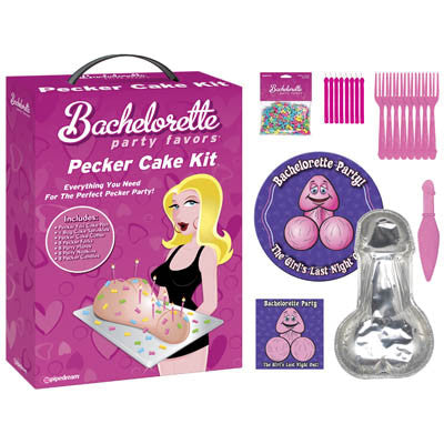 BACHELORETTE PARTY FAVORS - PECKER CAKE KIT