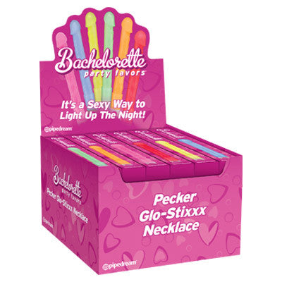 BACHELORETTE PARTY FAVORS PECKER GLOSTIXXX NECKLACE