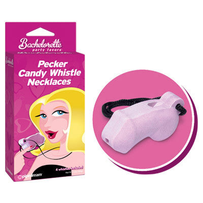 BACHELORETTE PARTY FAVORS PECKER CANDY WHISTLE NECKLACES