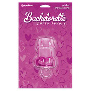 BACHELORETTE PARTY FAVORS - PECKER SHOT GLASS RING