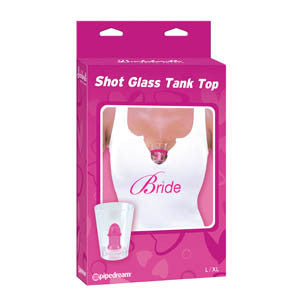 BACHELORETTE PARTY FAVORS - BRIDE SHOT GLASS TANK TOP