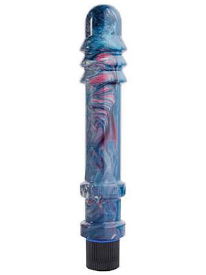 KamaDiva Blue Ribbed Vibrating Pleasure Wand