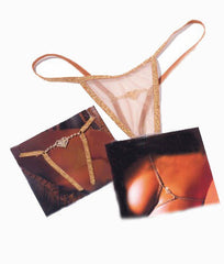 Heart Shaped Rhinestone G-String