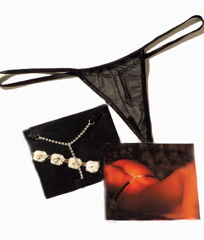 T-Bar rhinestone G-String