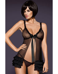 Obsessive Kalia Sexy Babydoll - Black