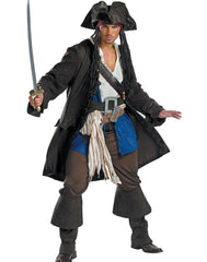 Captain Jack Sparrow Costume - Brown, Black, White