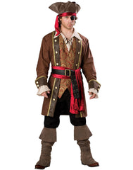 Captain Skullduggery Elite Costume - Brown, Black, White
