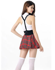 Sexy Suspenders School Girl Costume