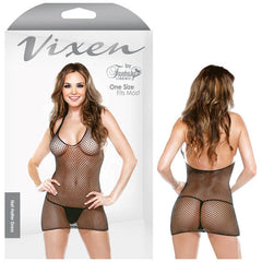 Vixen Net Halter Dress