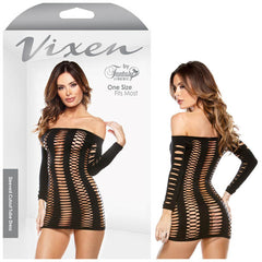 VIXEN SLEEVED CUTOUT TUBE DRESS