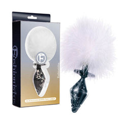 FASHIONISTAS BLACK GLASS BUNNY TAIL