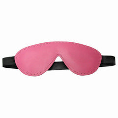 KINKLAB PINK BOUND LEATHER BLINDFOLD