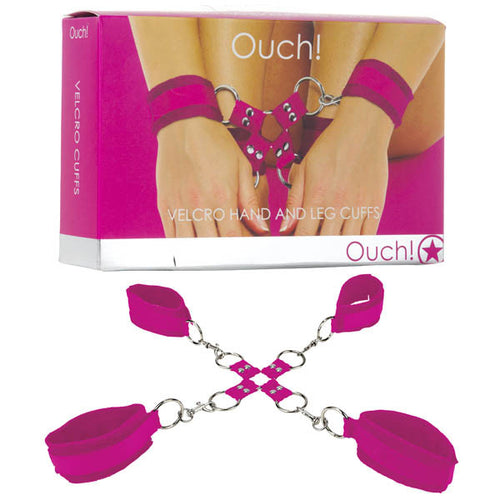 OUCH VELCRO HAND AND LEG CUFFS