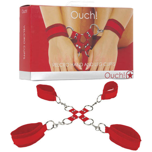 OUCH VELCRO HAND AND LEG CUFFS