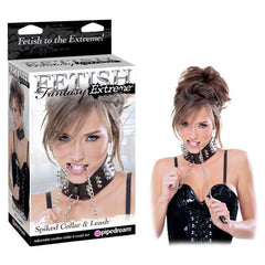 FETISH FANTASY EXTREME SPIKED COLLAR & LEASH