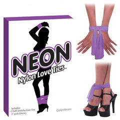 NEON NYLON LOVE TIES