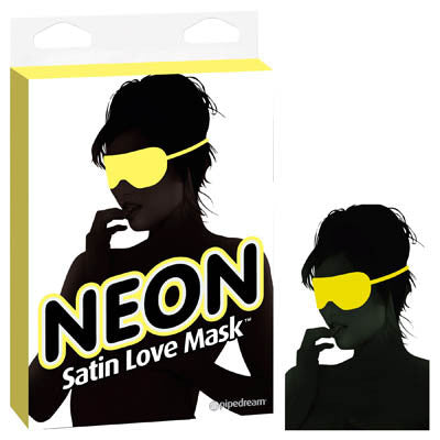 NEON SATIN LOVE MASK