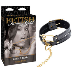 FETISH FANTASY GOLD COLLAR & LEASH