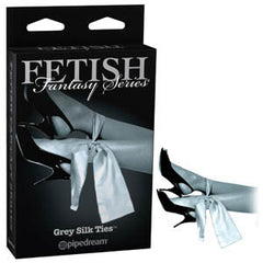 FETISH FANTASY SERIES LIMITED EDITION GREY SILK TIES
