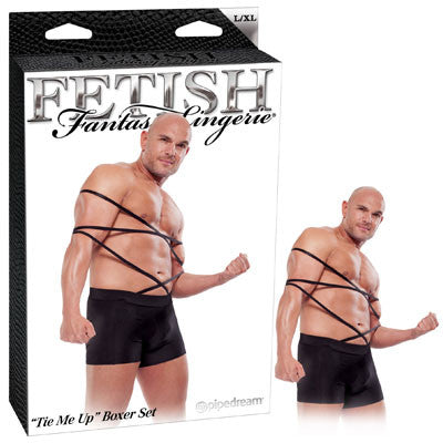 FETISH FANTASY LINGERIE ''TIE ME UP'' BOXER SET